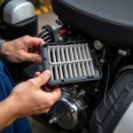 Replacing Scooter Engine Air Filter