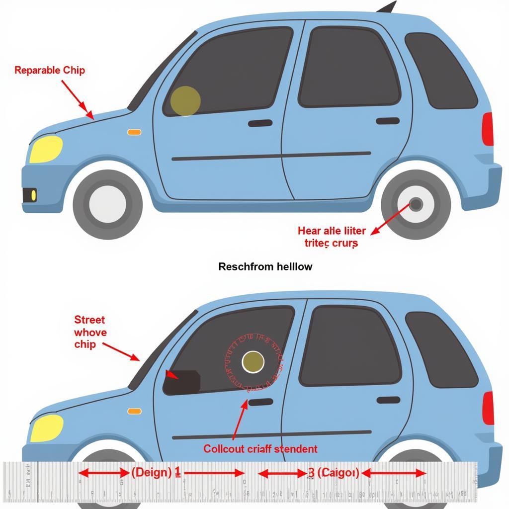 Windshield Chip vs. Crack Comparison