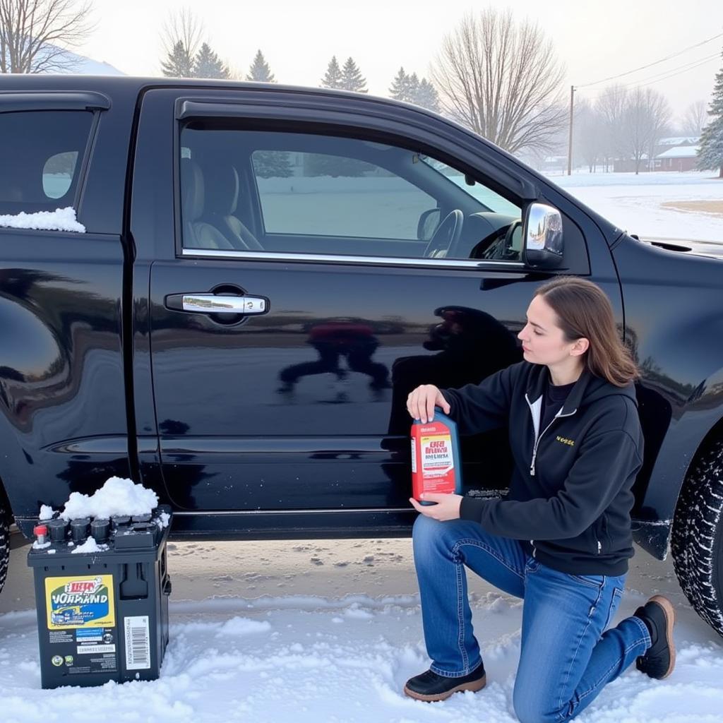 Preparing car for winter in Guelph